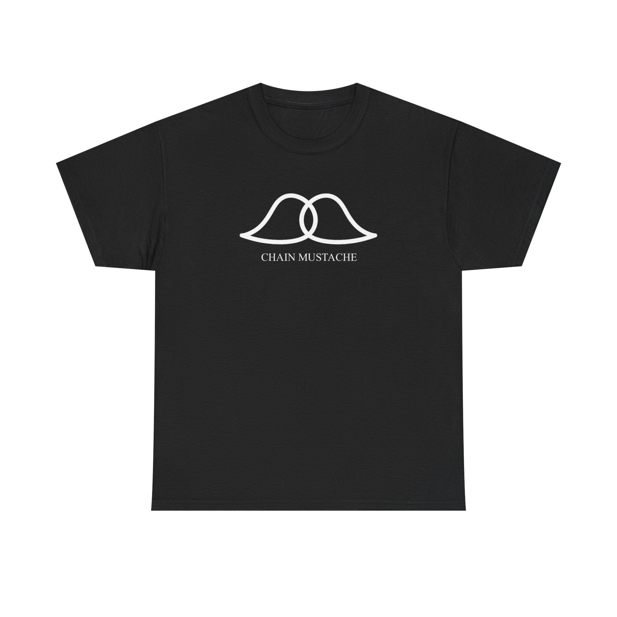 Chain Mustache Unisex Cotton Tee with Minimalist Lip Design, Casual Wear, Gift for Friends, Everyday Style, Birthday or Celebration Shirt