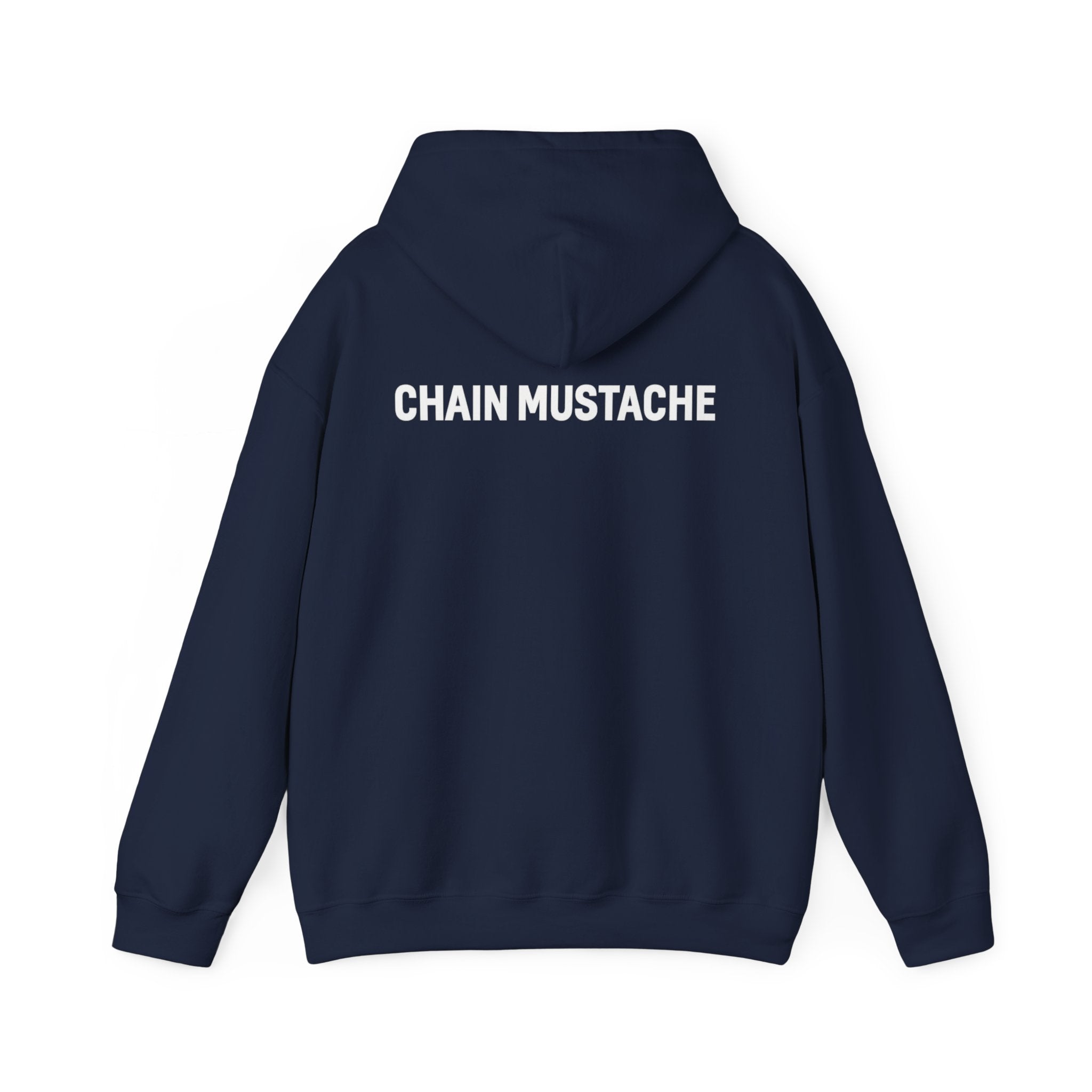 Chain mustache front and back Hoodie