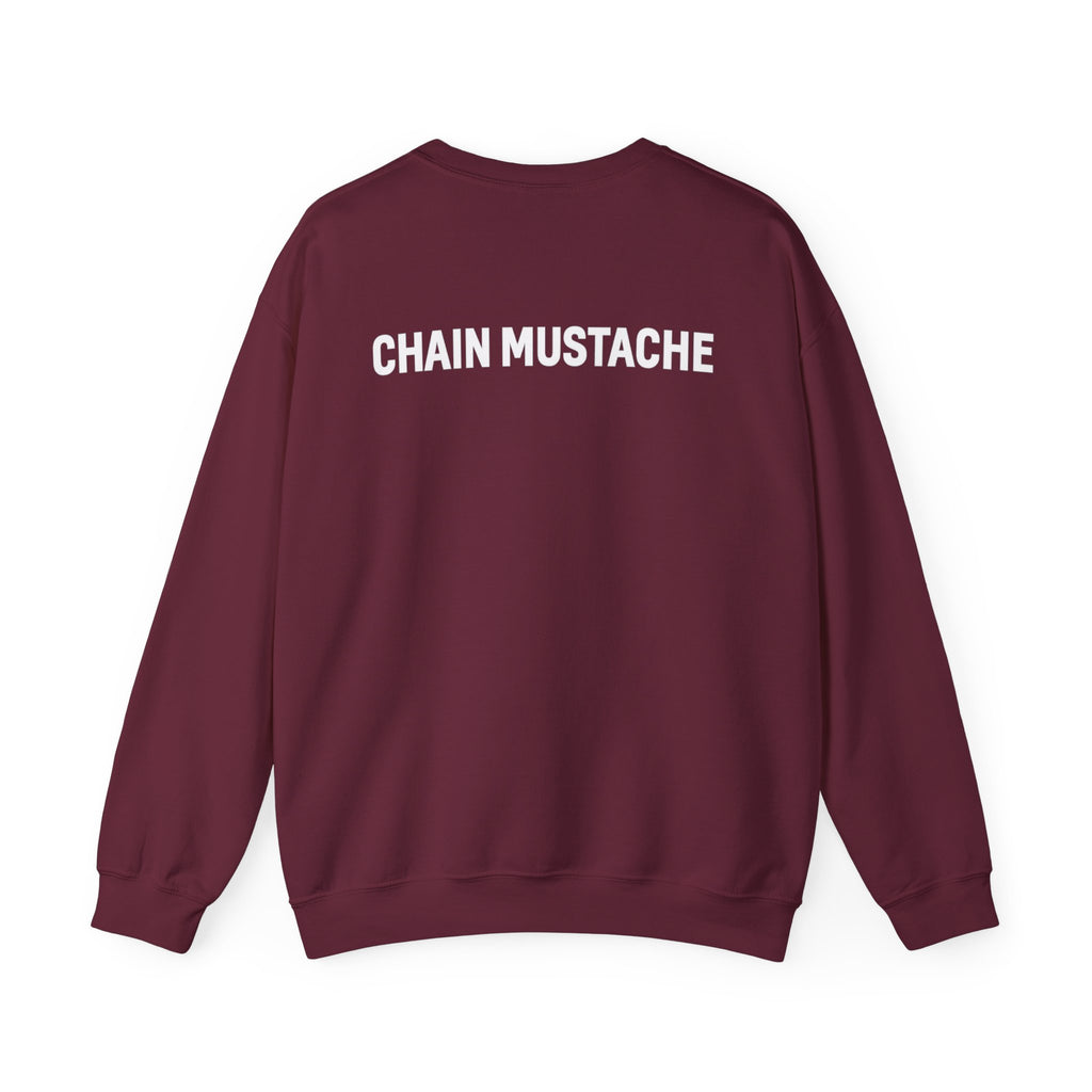 Chain mustache front and back Sweatshirt