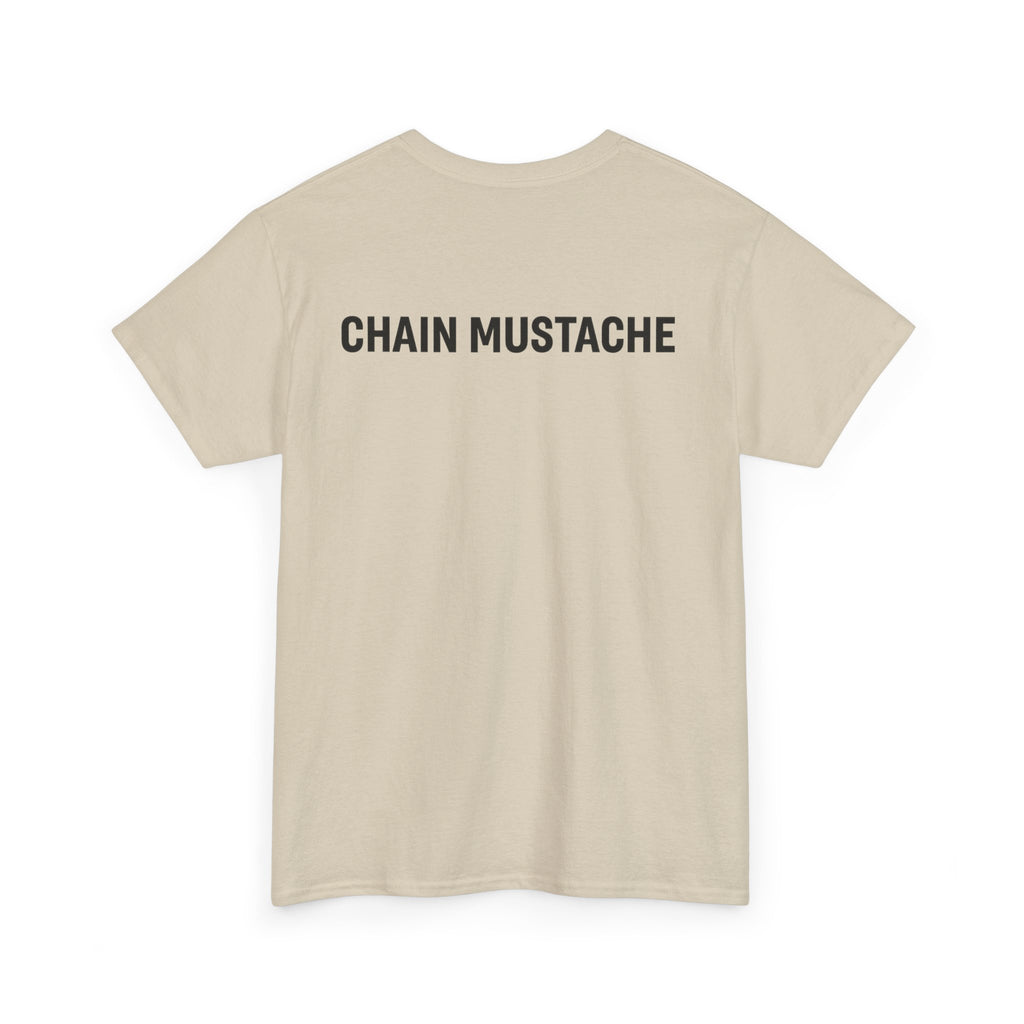 Chain mustache front and back T-shirt