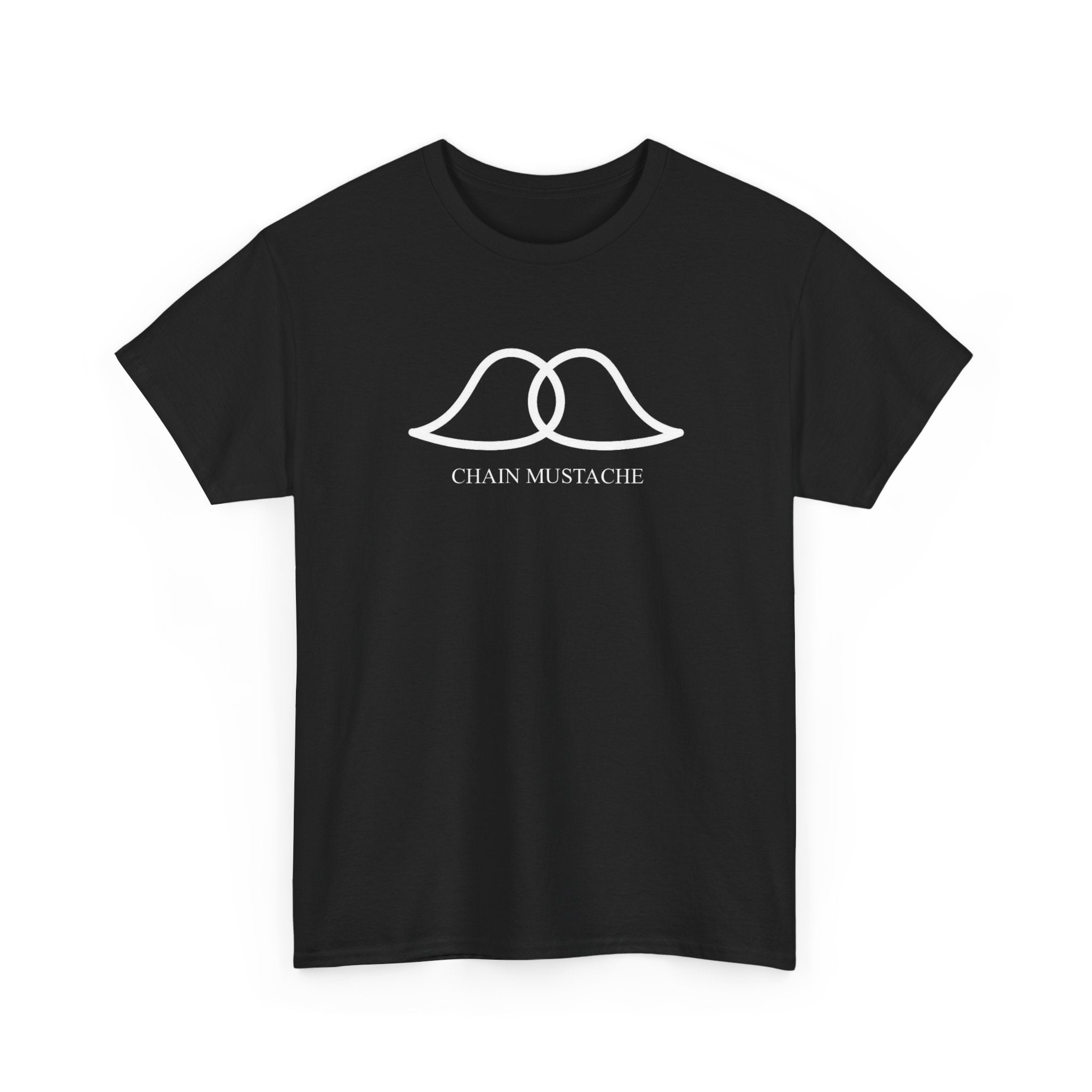Chain Mustache Unisex Cotton Tee with Minimalist Lip Design, Casual Wear, Gift for Friends, Everyday Style, Birthday or Celebration Shirt