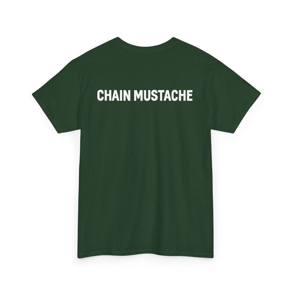 Chain mustache front and back T-shirt