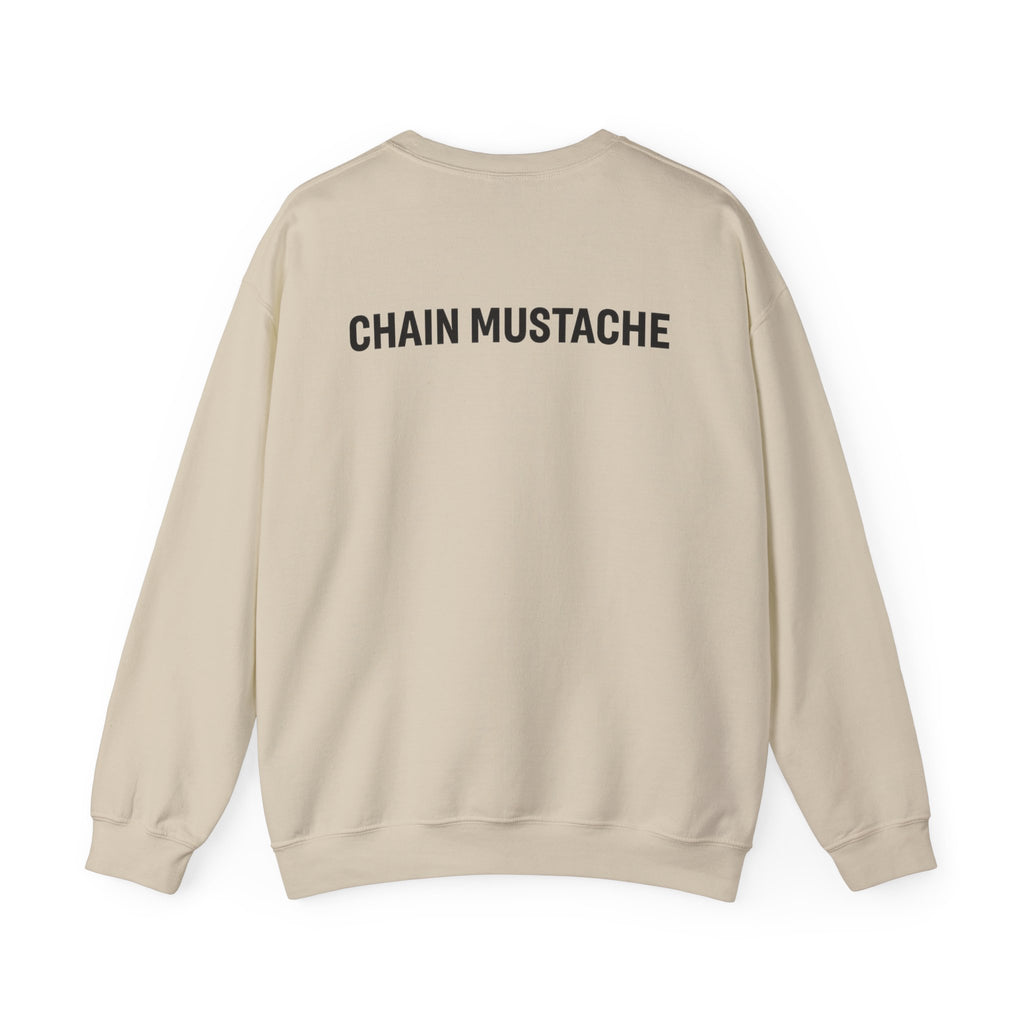 Chain mustache front and back Sweatshirt