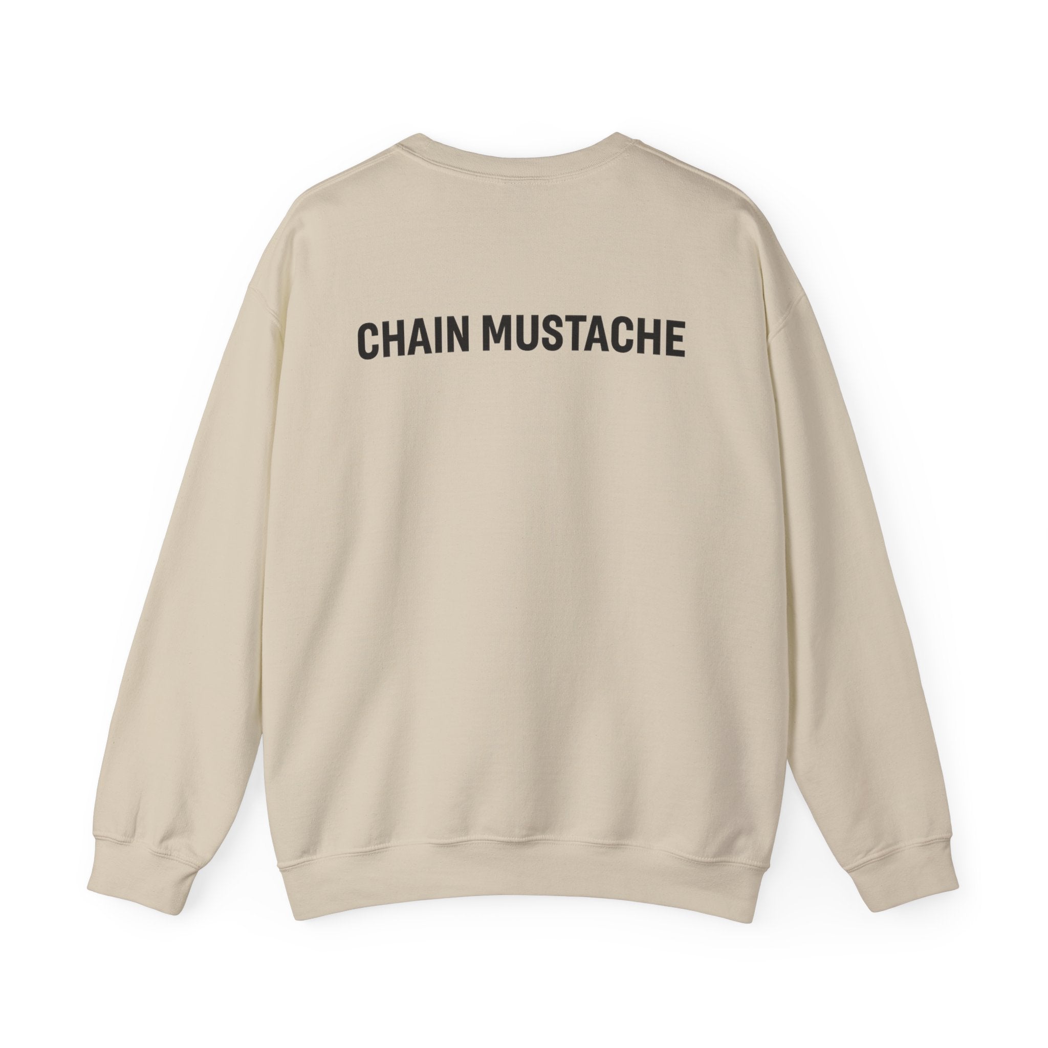 Chain mustache front and back Sweatshirt