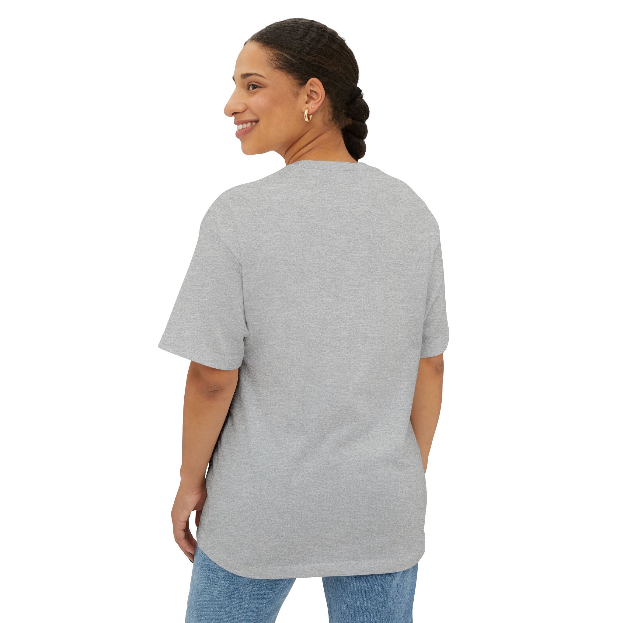 Unisex Oversized Boxy Tee with Minimalist Design, Casual Wear, Friendship Gift, Summer Fashion, Relaxed Fit T-Shirt