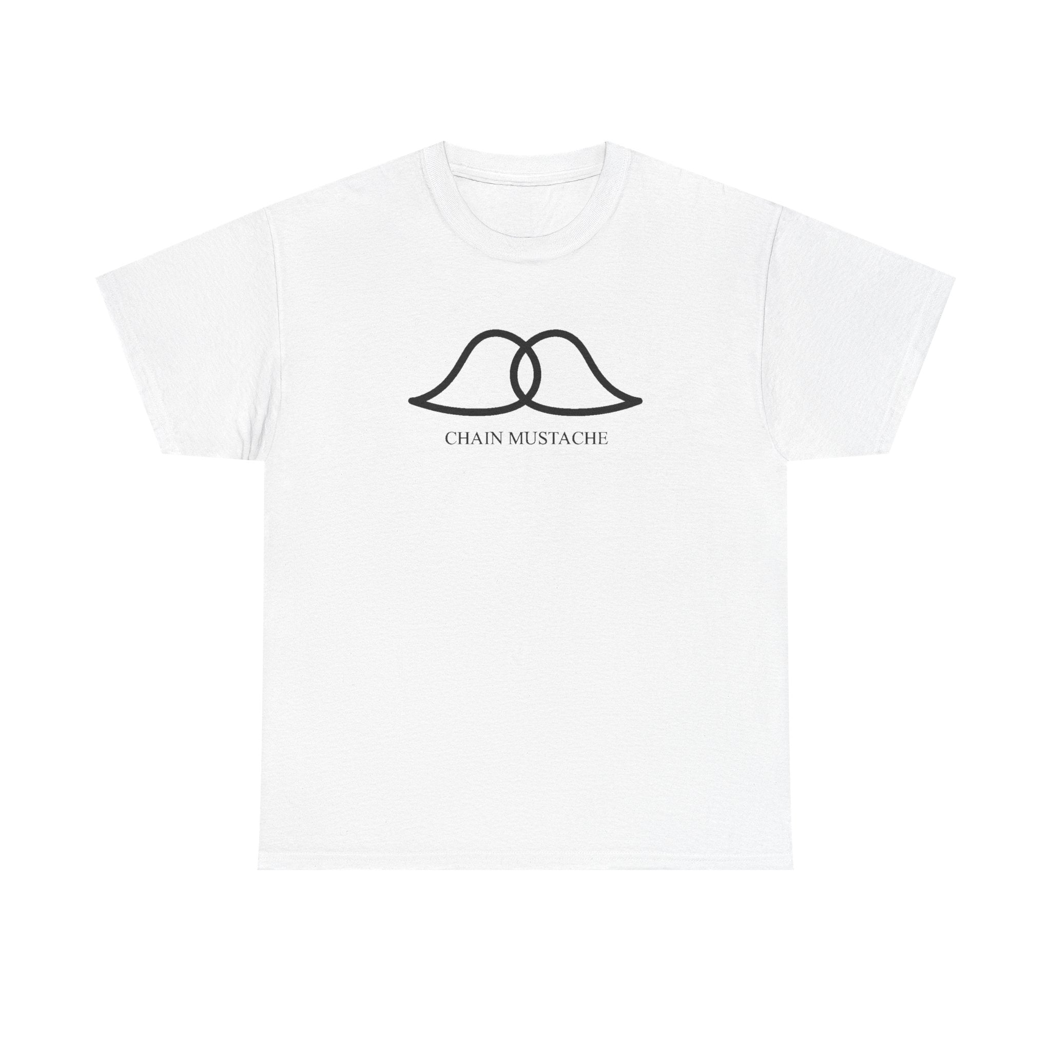 Chain Mustache Unisex Cotton Tee with Minimalist Lip Design, Casual Wear, Gift for Friends, Everyday Style, Birthday or Celebration Shirt