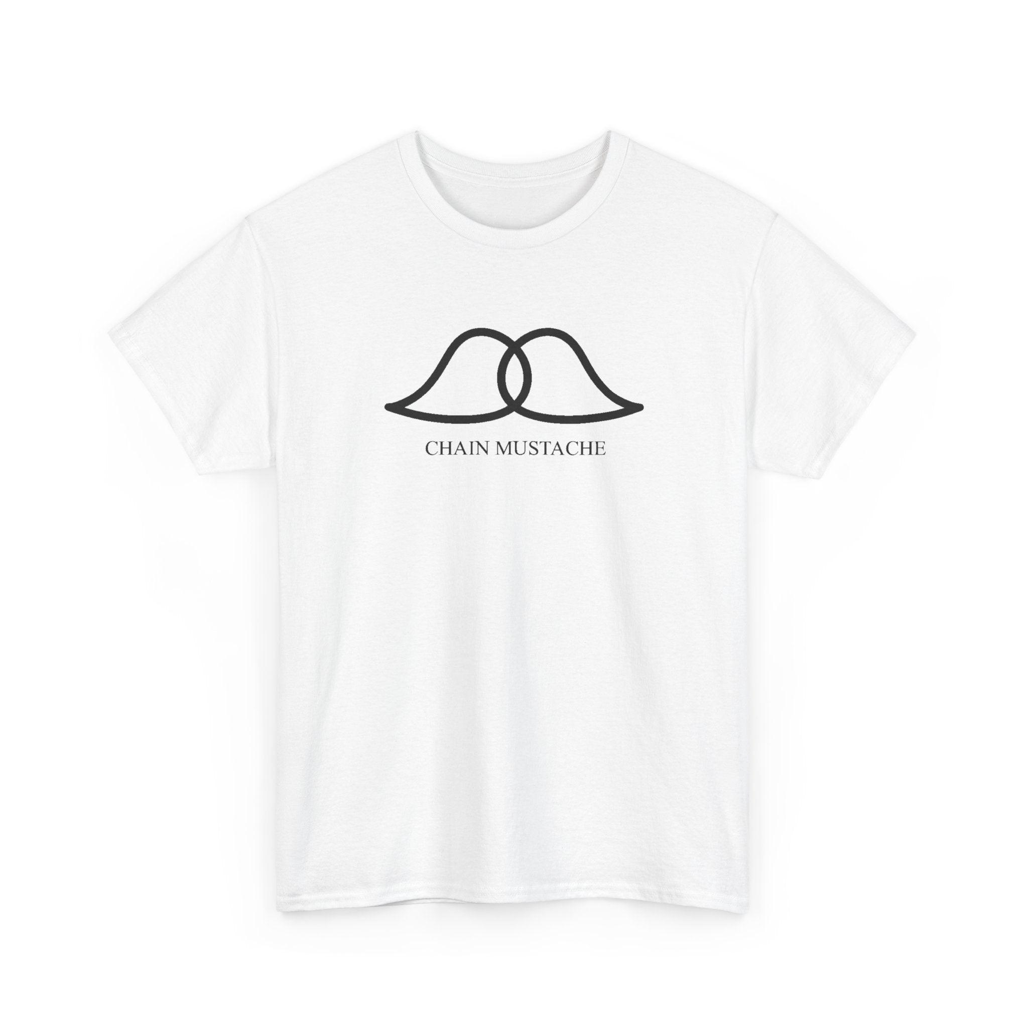 Chain mustache T-shirt