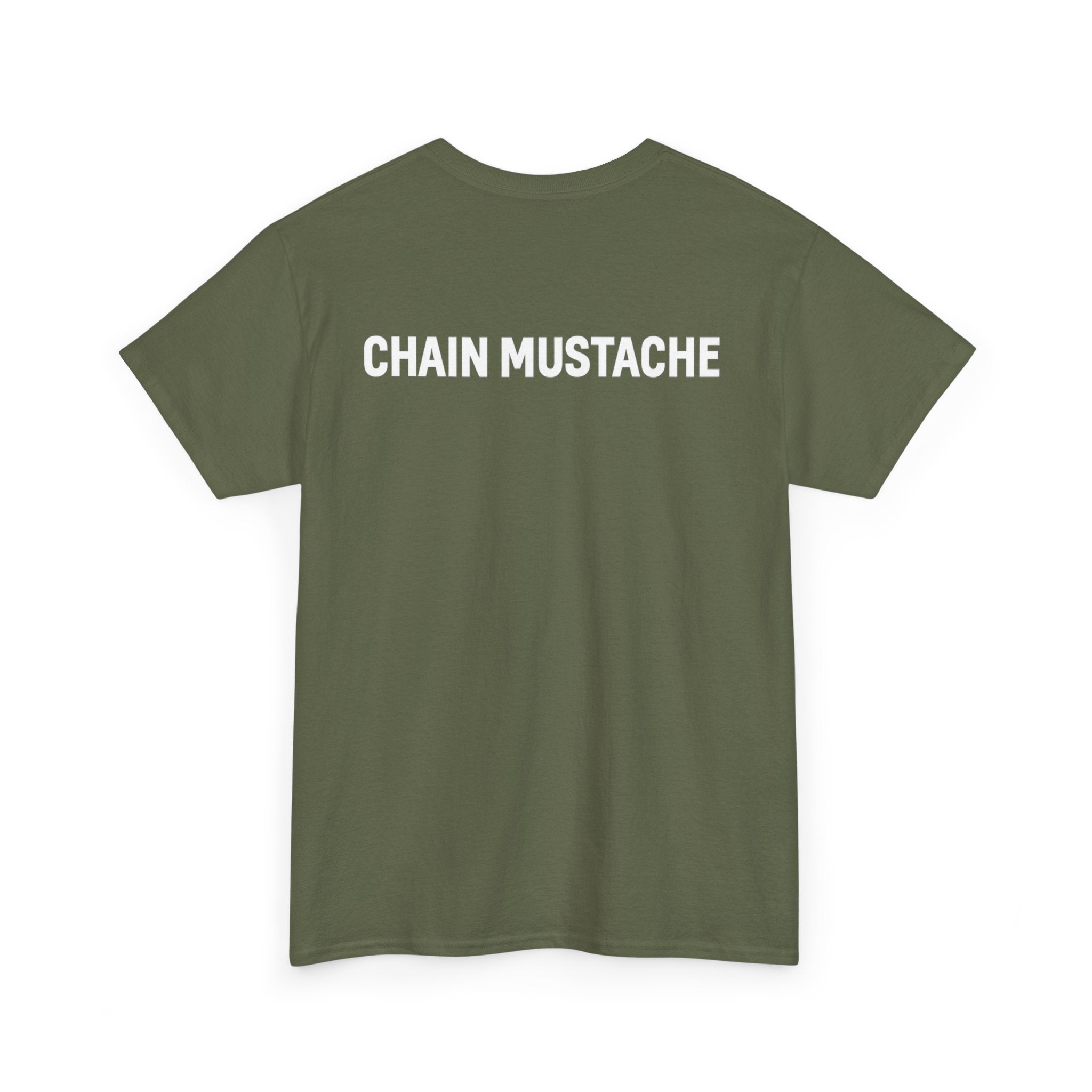 Chain mustache front and back T-shirt