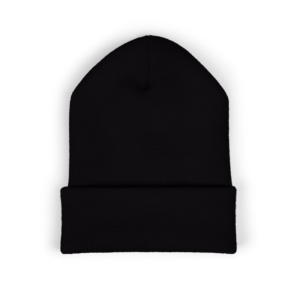 Chain mustache dark beanie winter cap