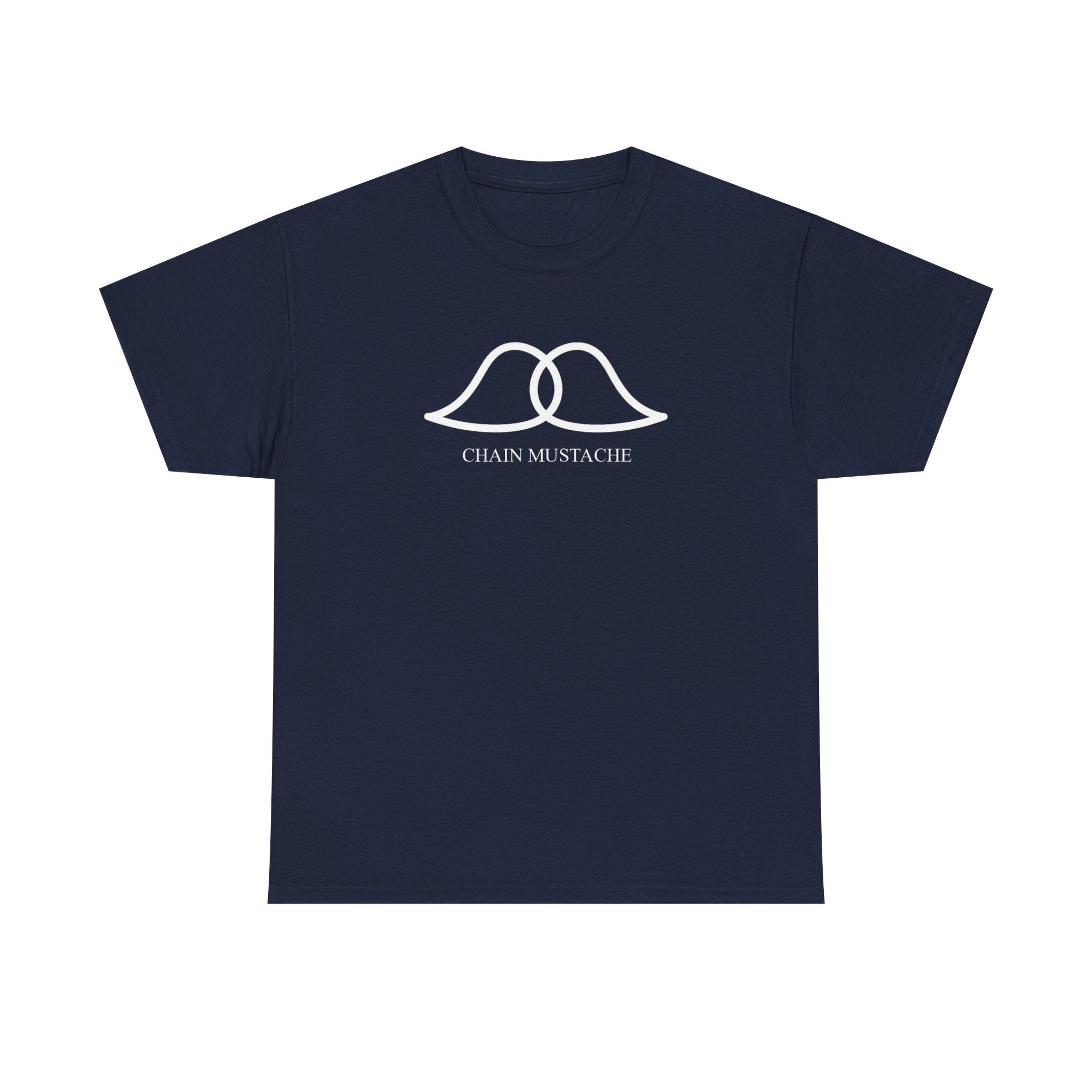 Chain Mustache Unisex Cotton Tee with Minimalist Lip Design, Casual Wear, Gift for Friends, Everyday Style, Birthday or Celebration Shirt