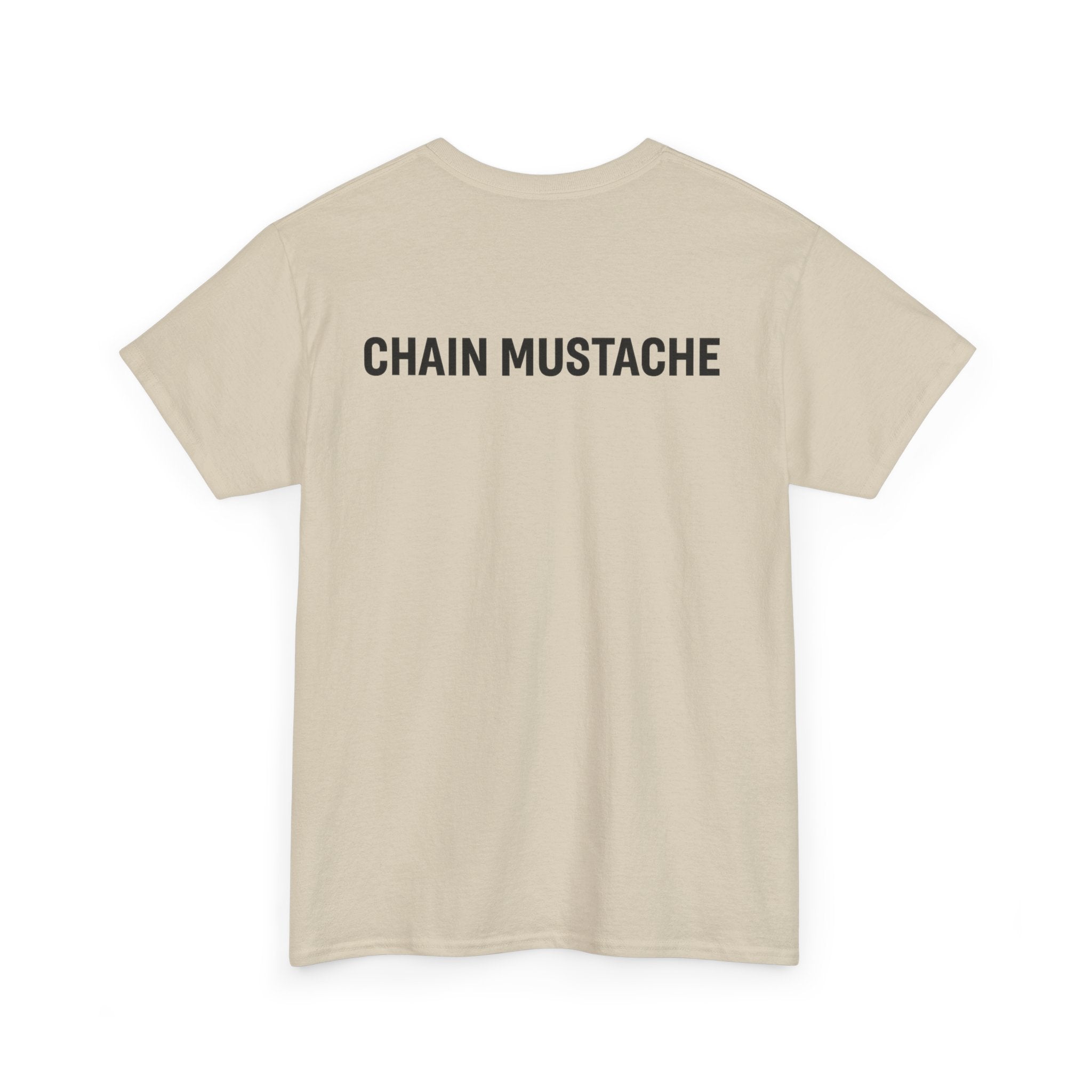 Chain mustache front and back T-shirt