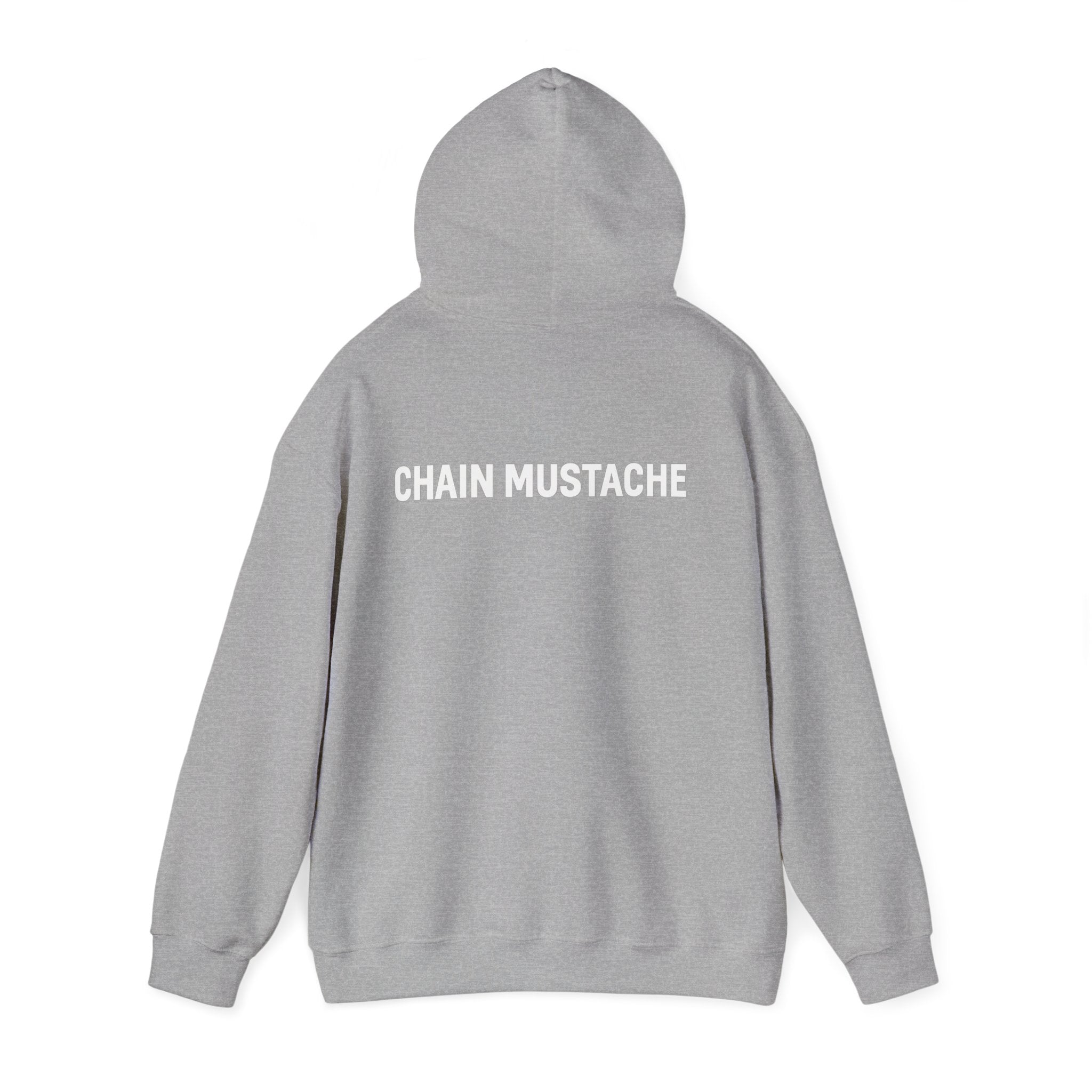 Chain mustache front and back Hoodie