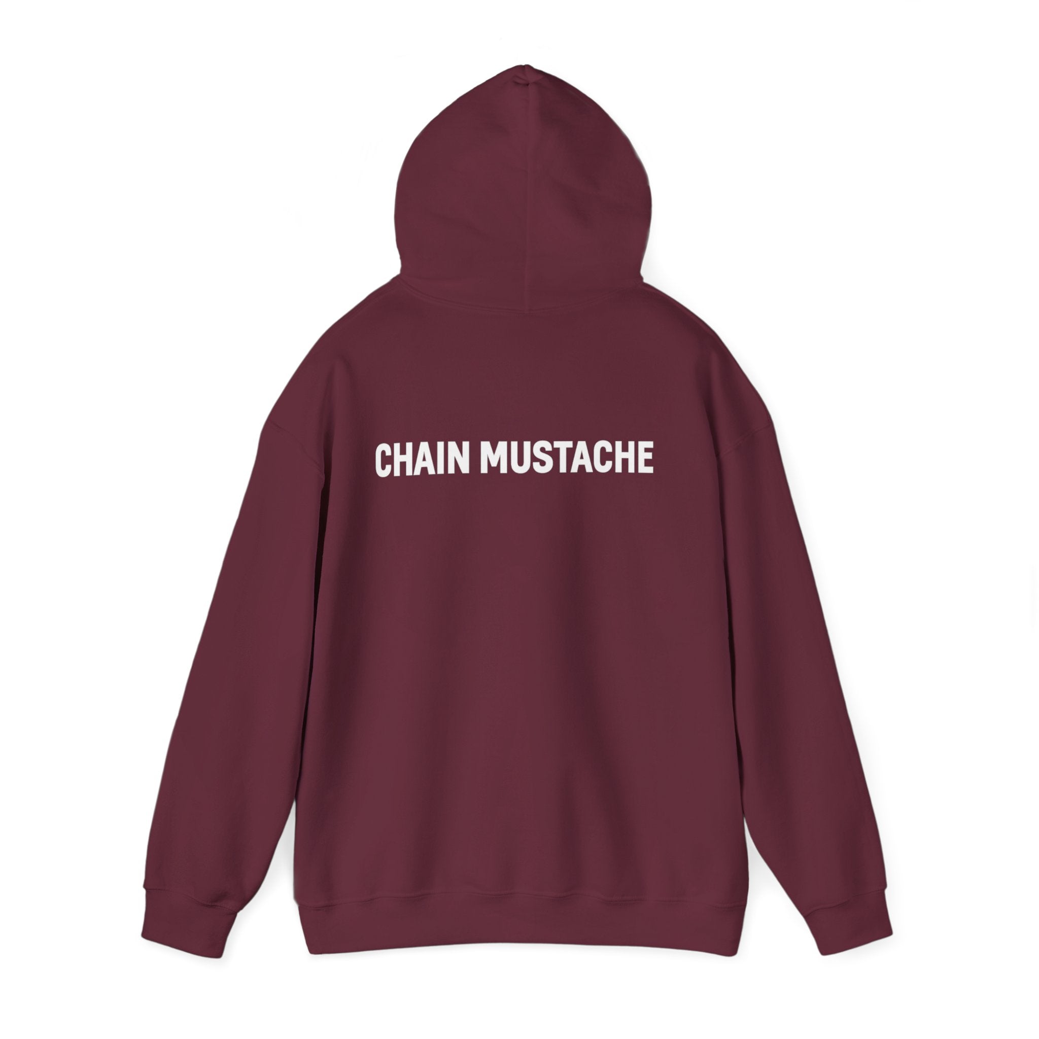 Chain mustache front and back Hoodie