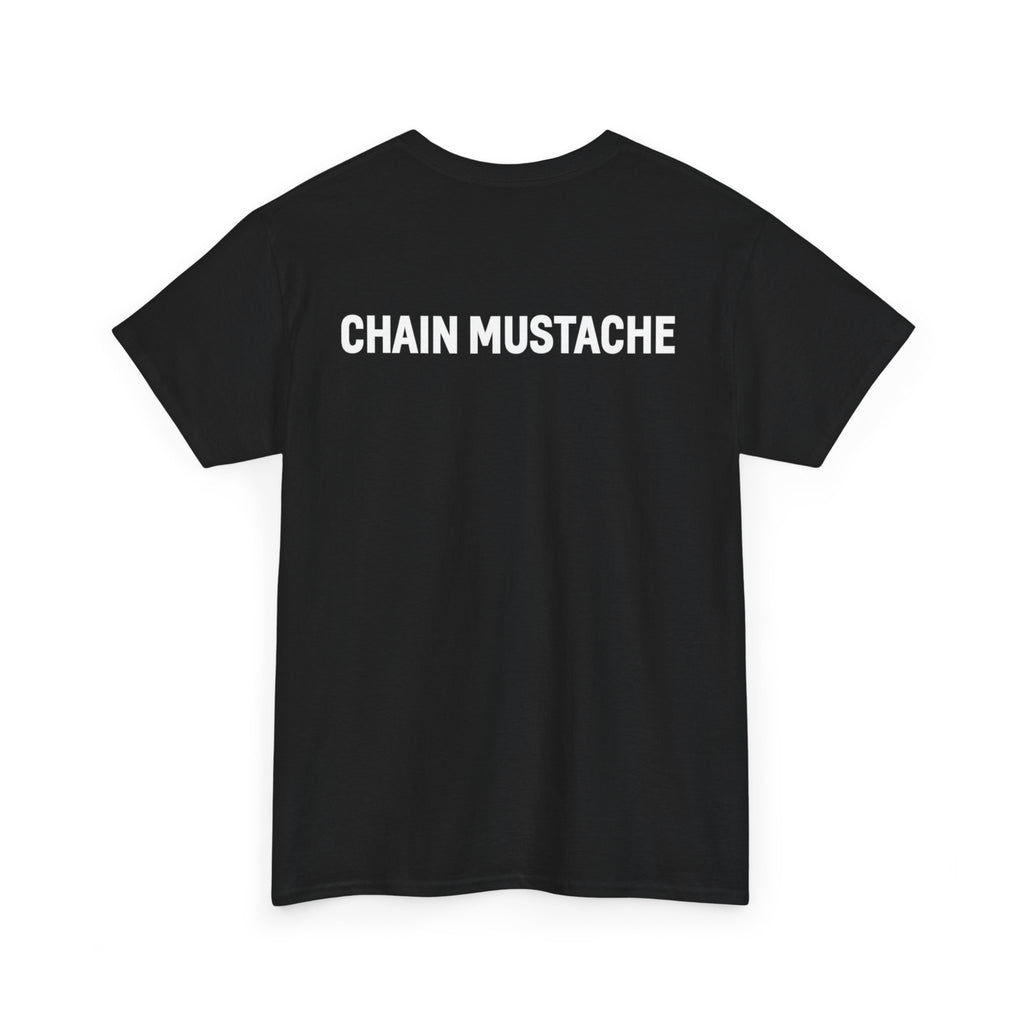 Chain mustache front and back T-shirt