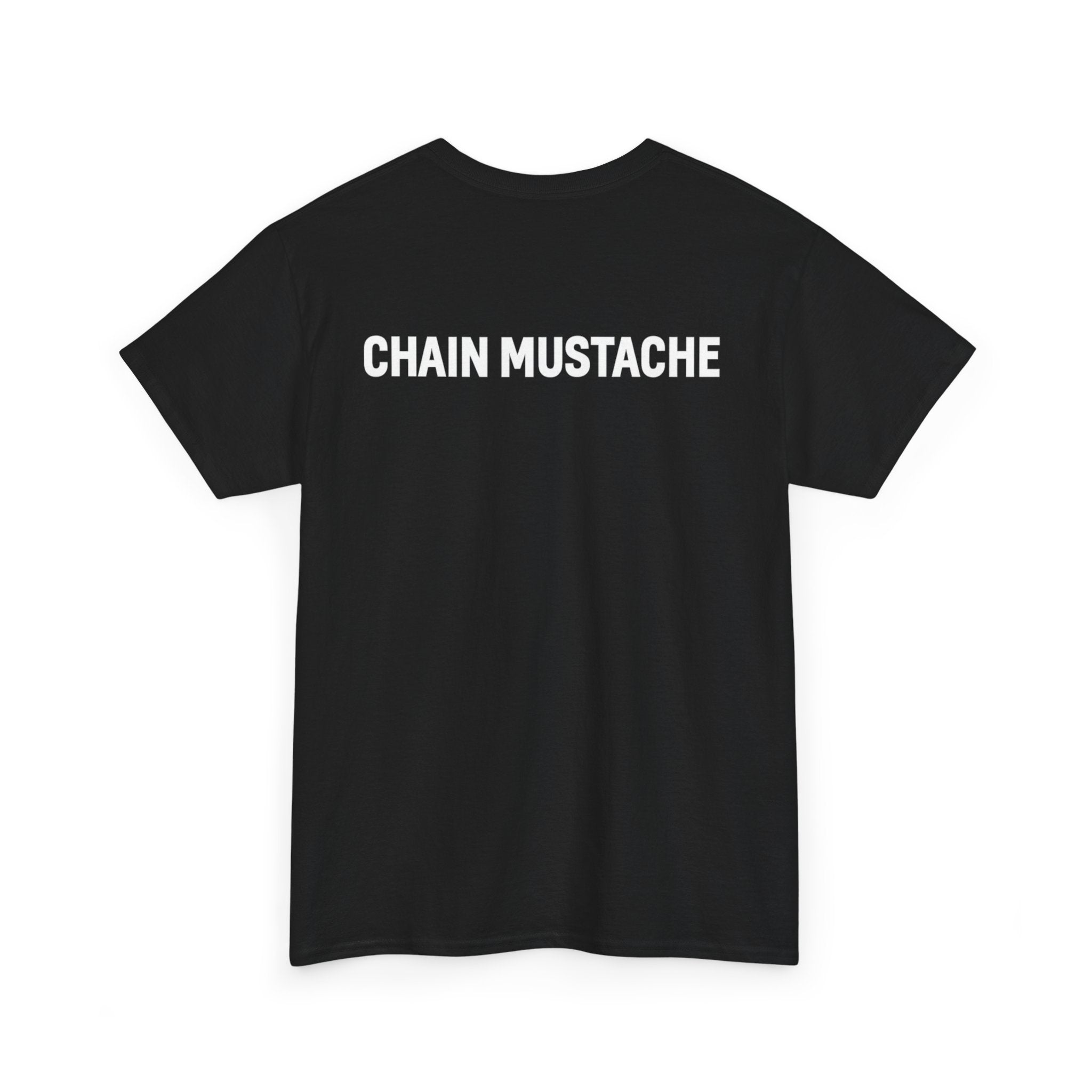 Chain mustache front and back T-shirt