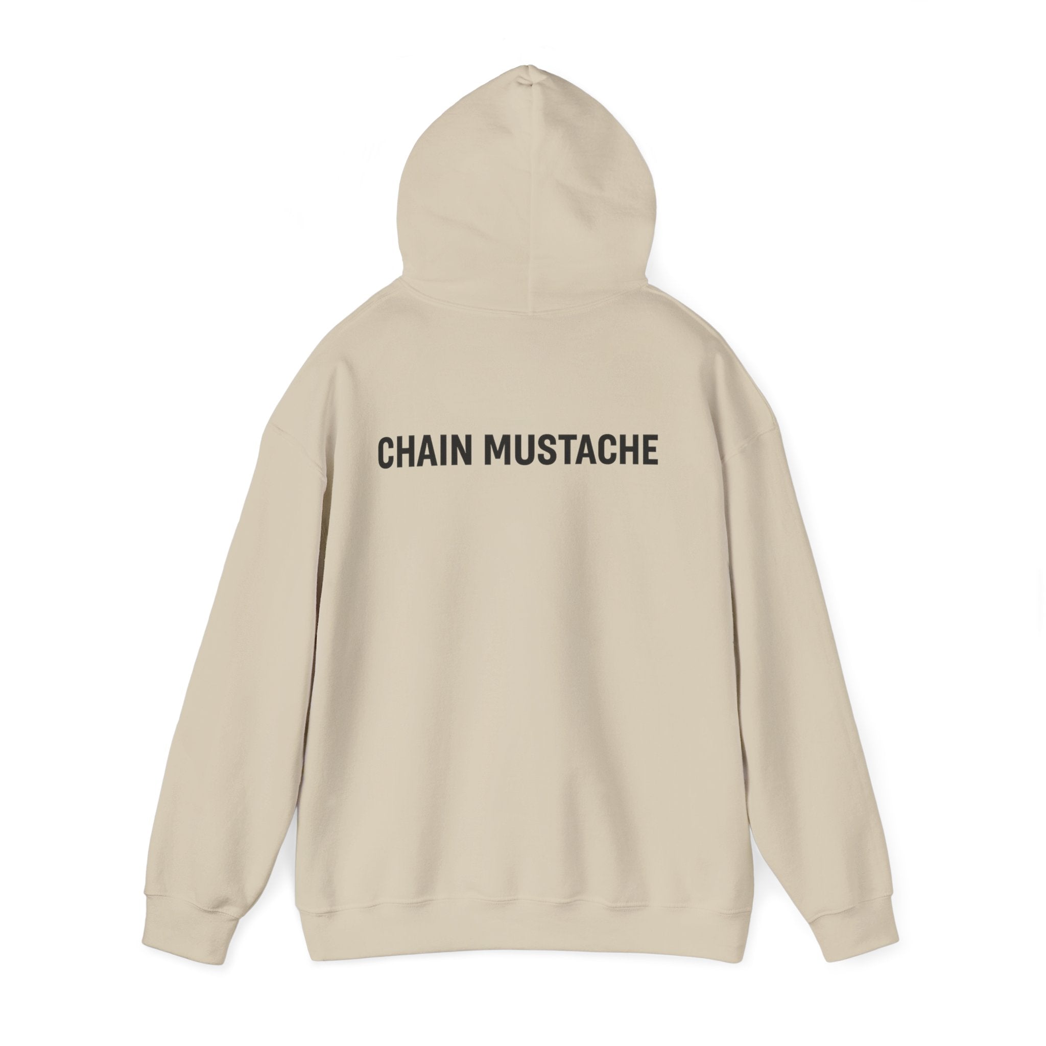 Chain mustache front and back Hoodie