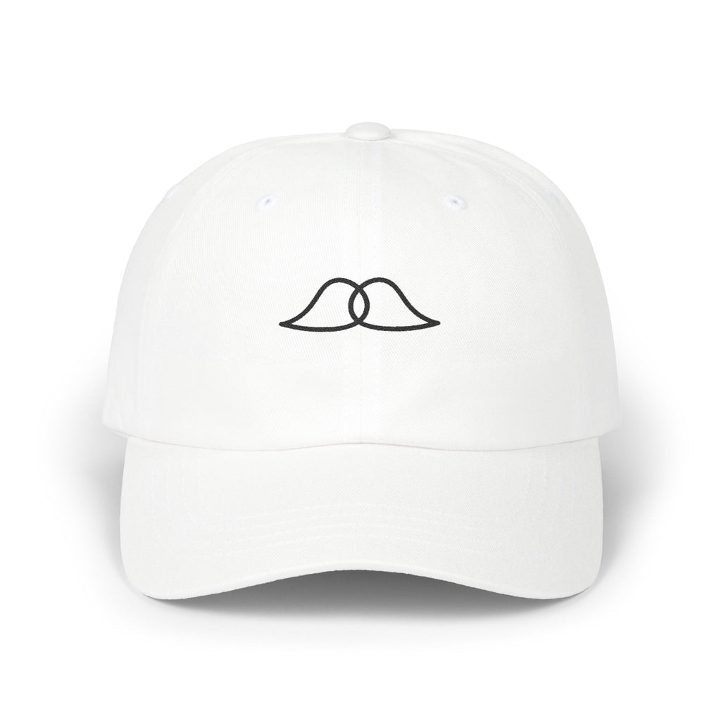Chain mustache White Casual Cap