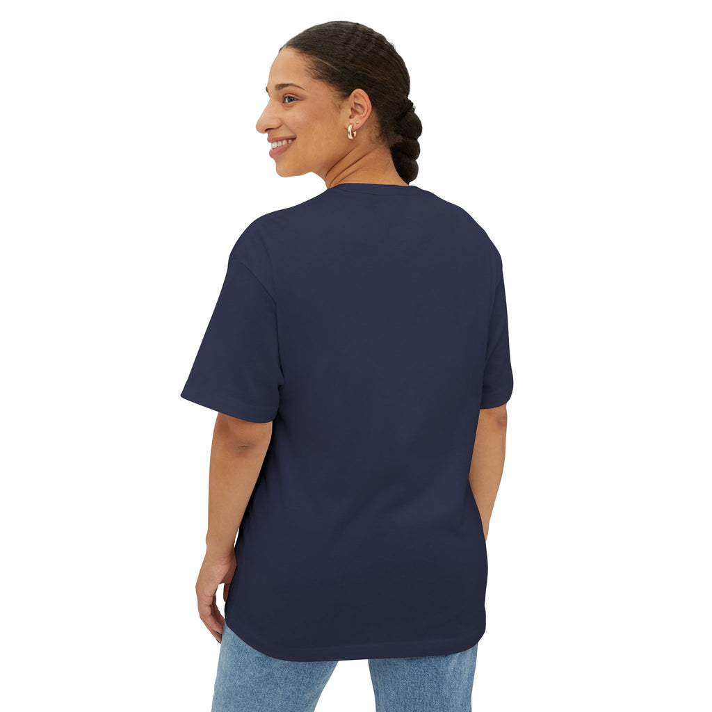Unisex Oversized Boxy Tee with Minimalist Design, Casual Wear, Friendship Gift, Summer Fashion, Relaxed Fit T-Shirt