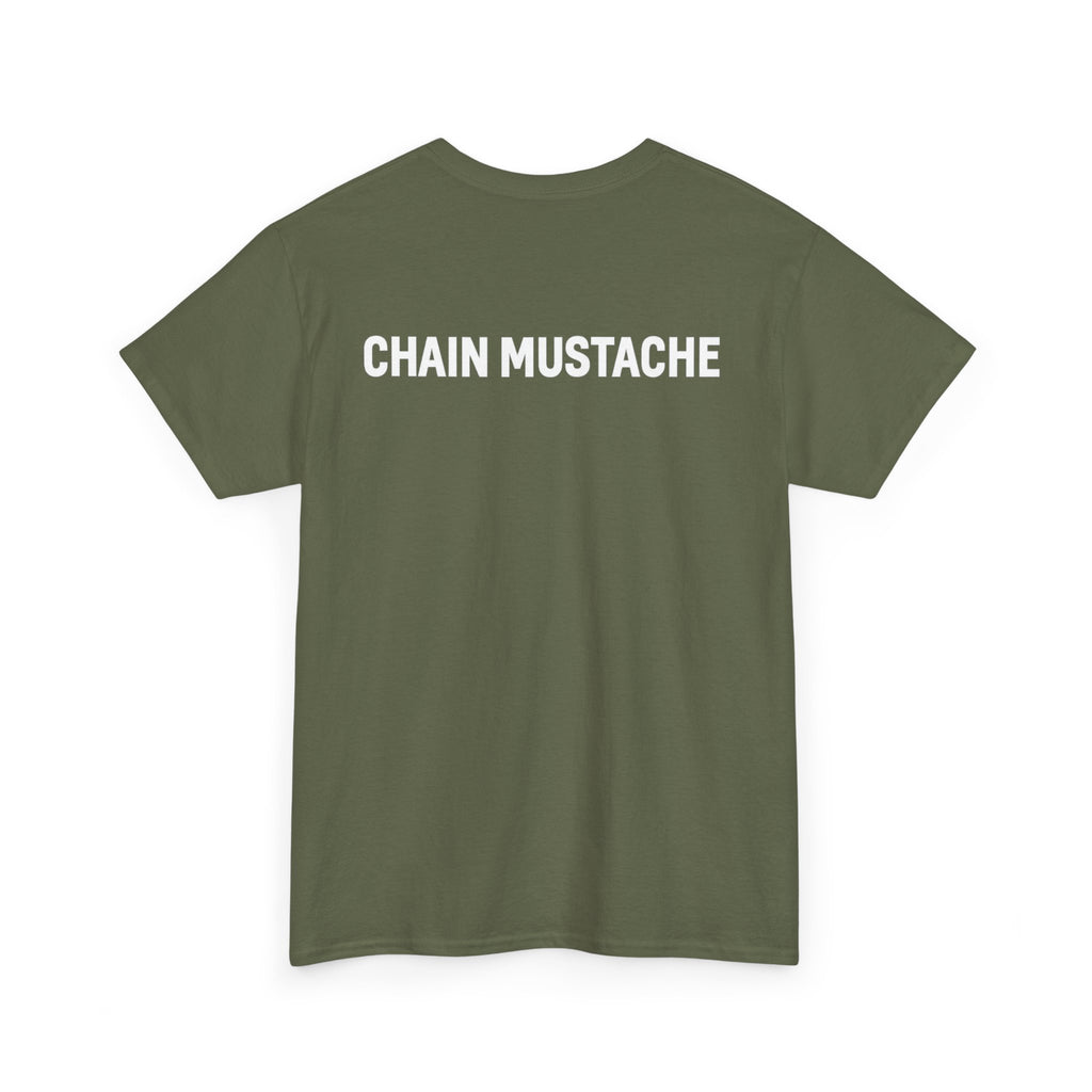 Chain mustache front and back T-shirt