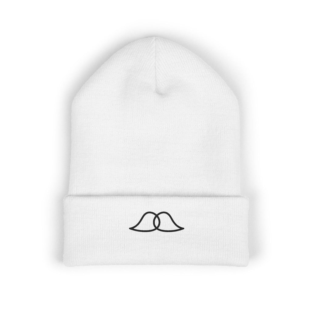 Chain mustache bright beanie winter cap