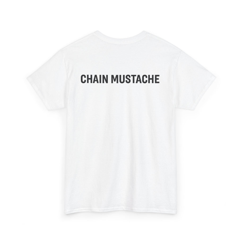 Chain mustache front and back T-shirt