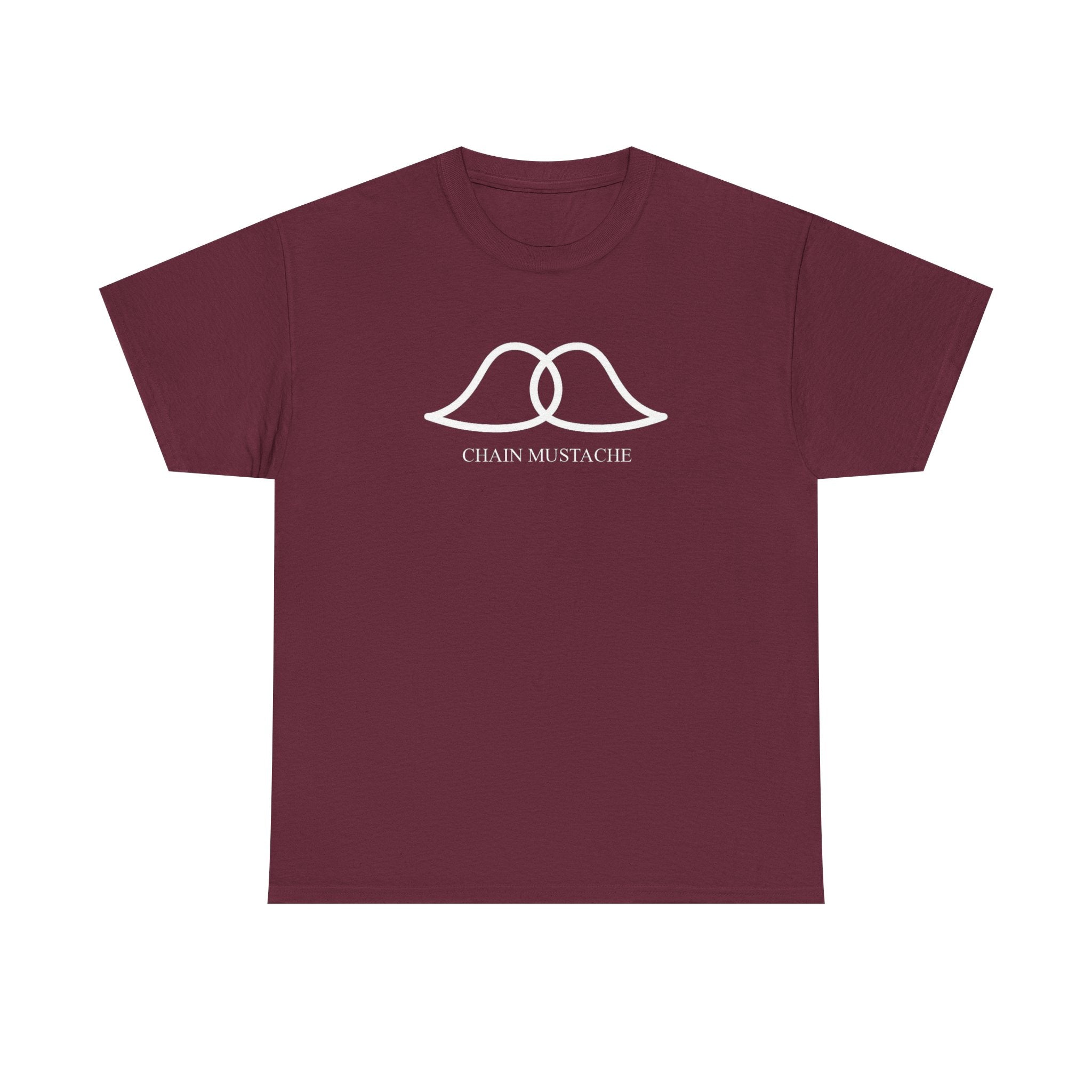 Chain Mustache Unisex Cotton Tee with Minimalist Lip Design, Casual Wear, Gift for Friends, Everyday Style, Birthday or Celebration Shirt