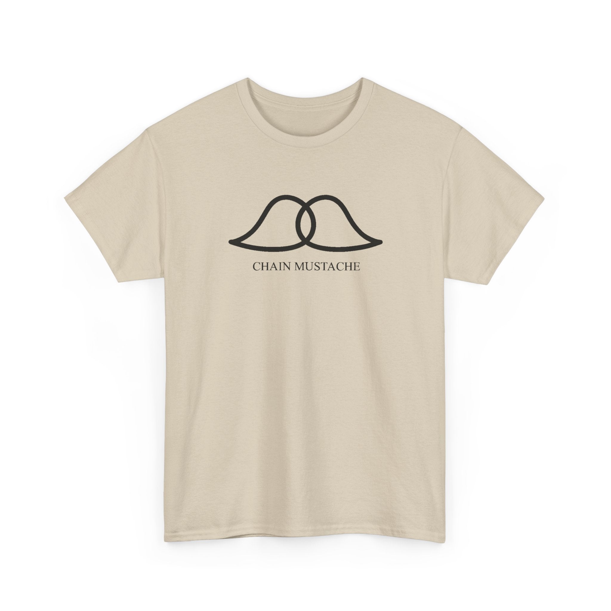 Chain mustache T-shirt