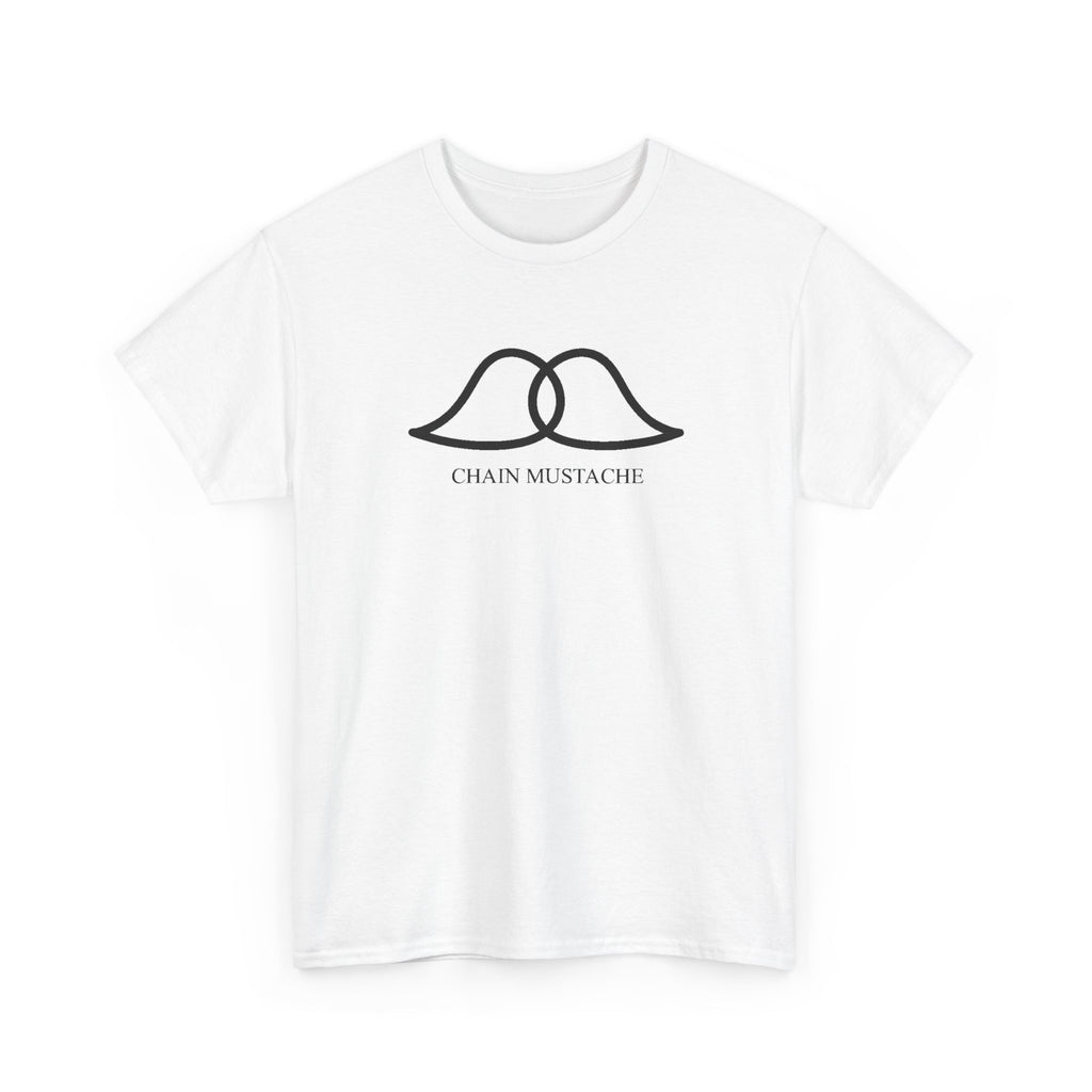 Chain Mustache Unisex Cotton Tee with Minimalist Lip Design, Casual Wear, Gift for Friends, Everyday Style, Birthday or Celebration Shirt