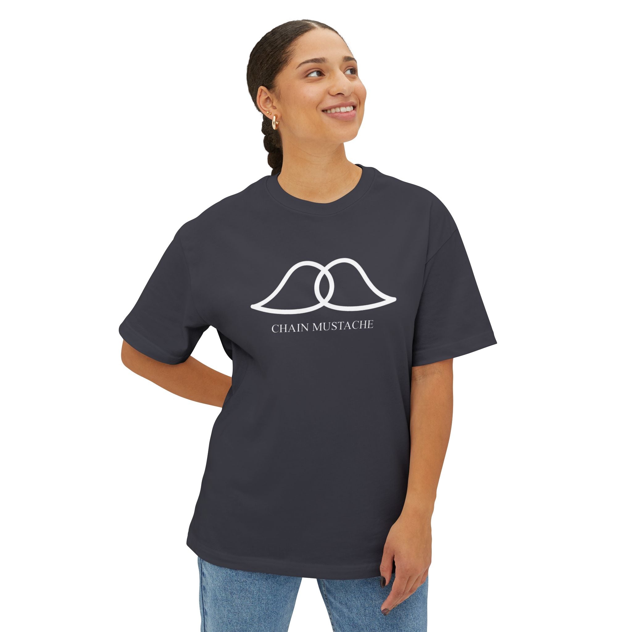 Unisex Oversized Boxy Tee with Minimalist Design, Casual Wear, Friendship Gift, Summer Fashion, Relaxed Fit T-Shirt