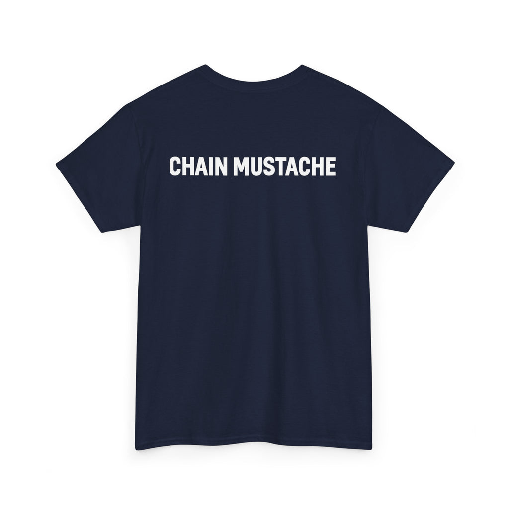 Chain mustache front and back T-shirt