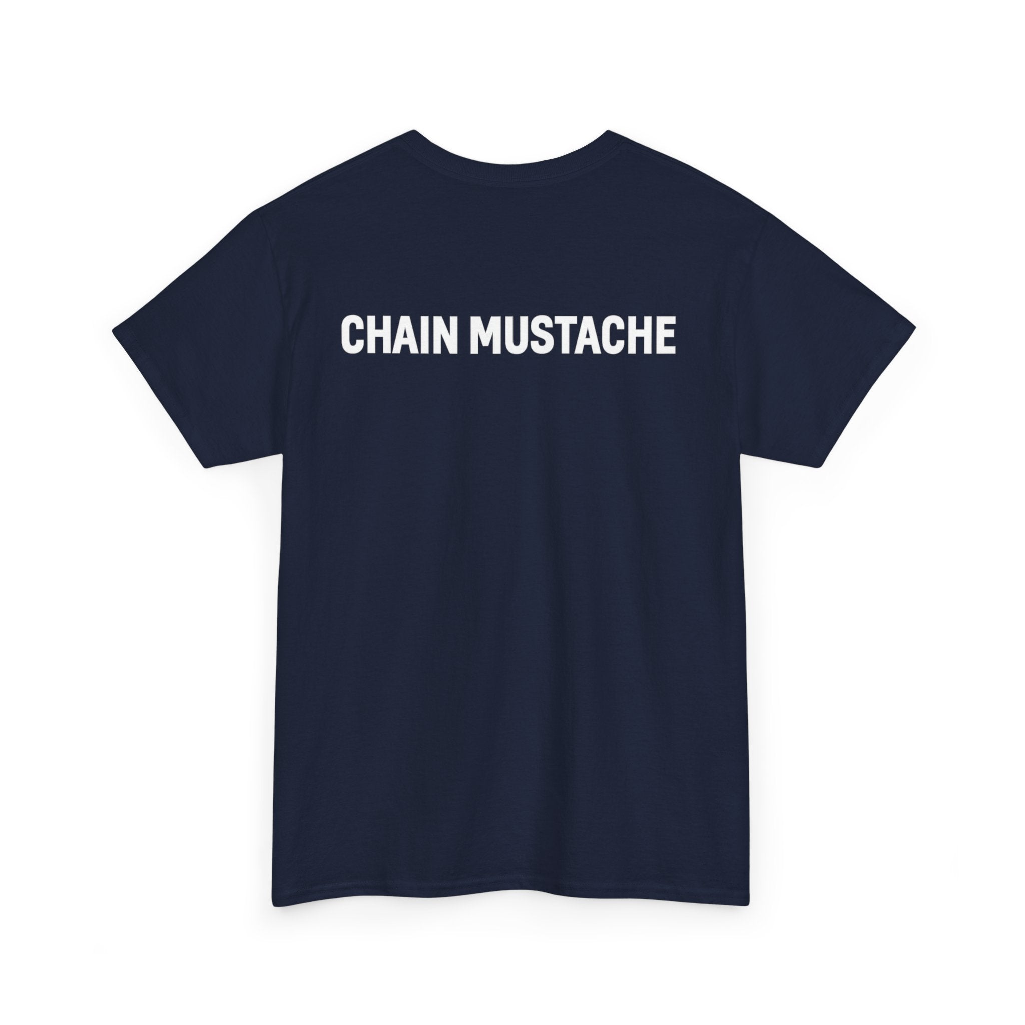 Chain mustache front and back T-shirt