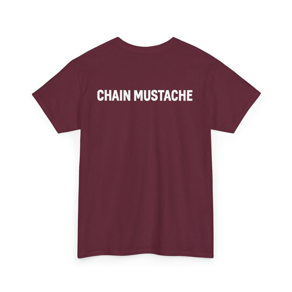 Chain mustache front and back T-shirt