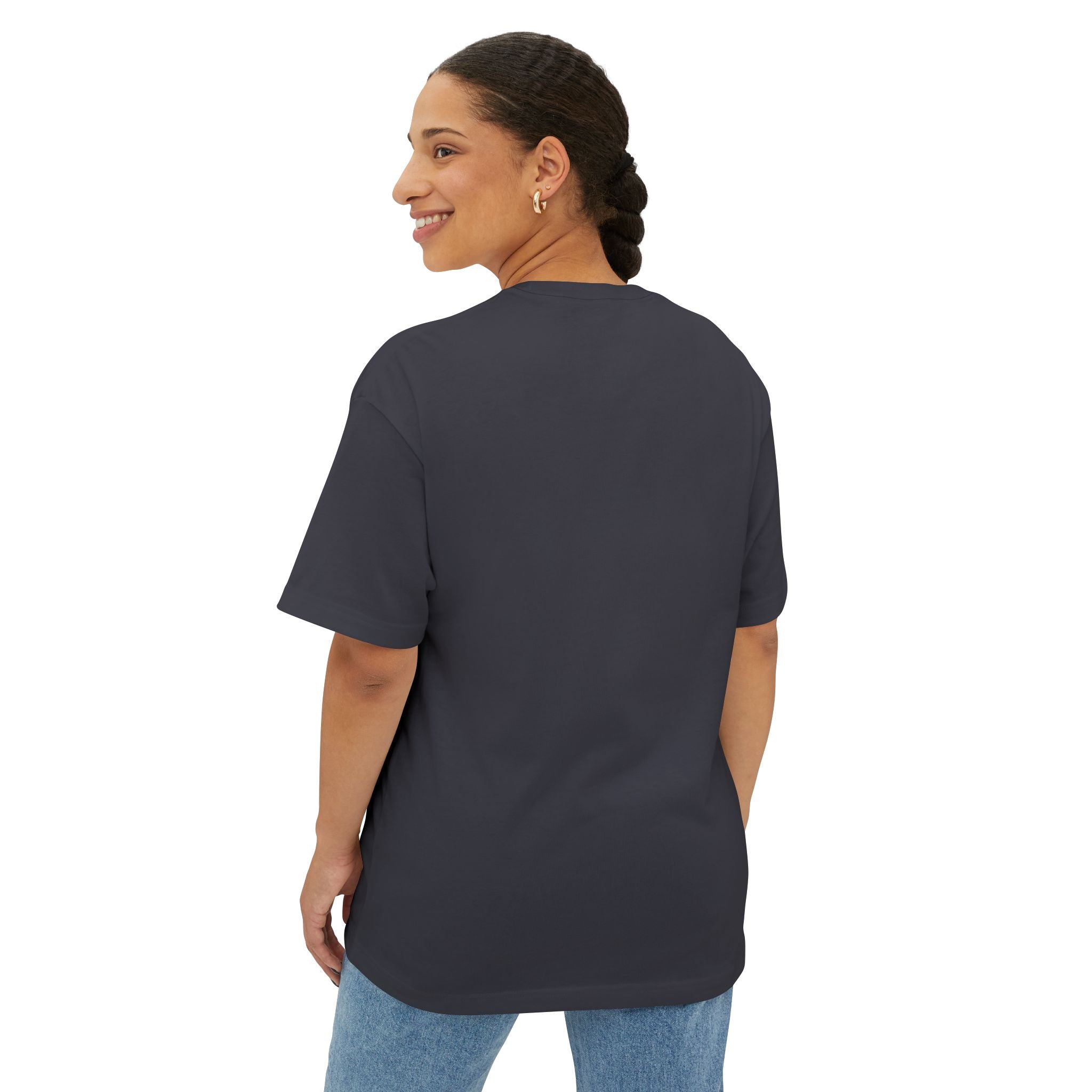 Unisex Oversized Boxy Tee with Minimalist Design, Casual Wear, Friendship Gift, Summer Fashion, Relaxed Fit T-Shirt
